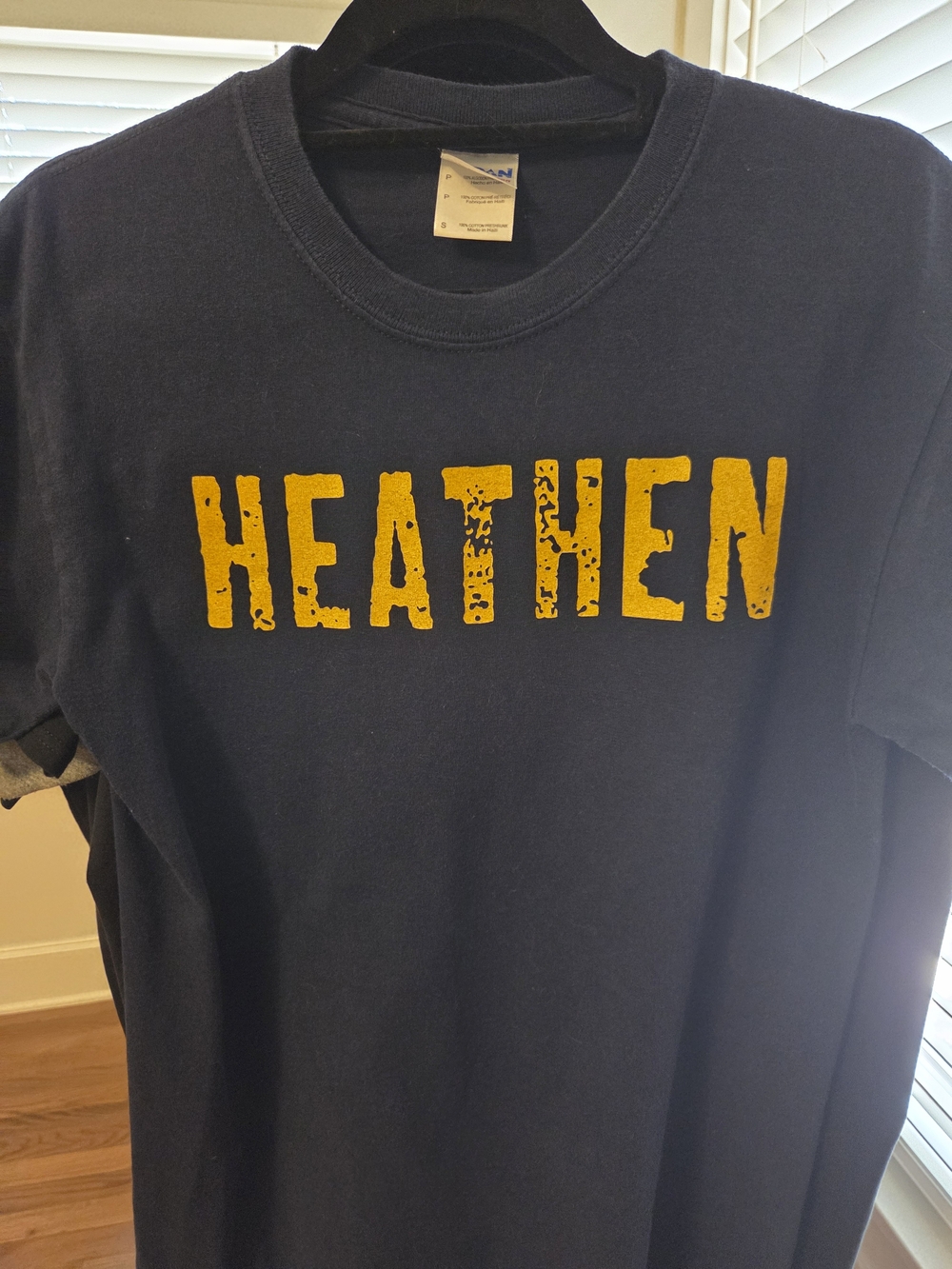 The Band Of Heathens, Men's T‑Shirt  "HEATHEN", Small